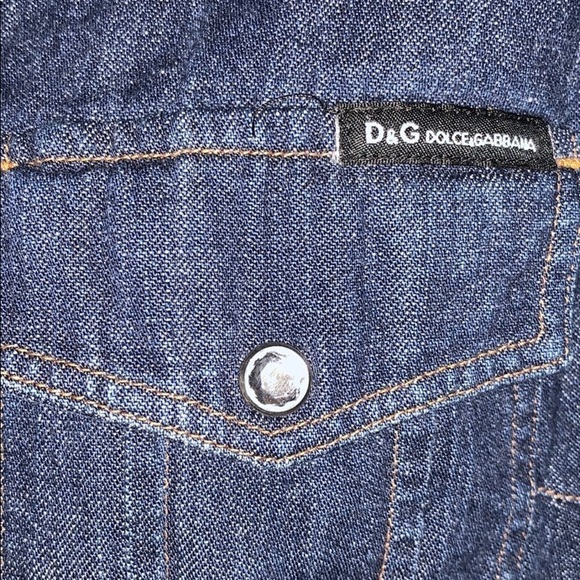 D&G Dolce & Gabana Jean Shirt Size-S - Picture 2 of 5